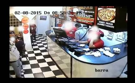 Video. Captan a pareja que asaltó pizzería en Iztacalco