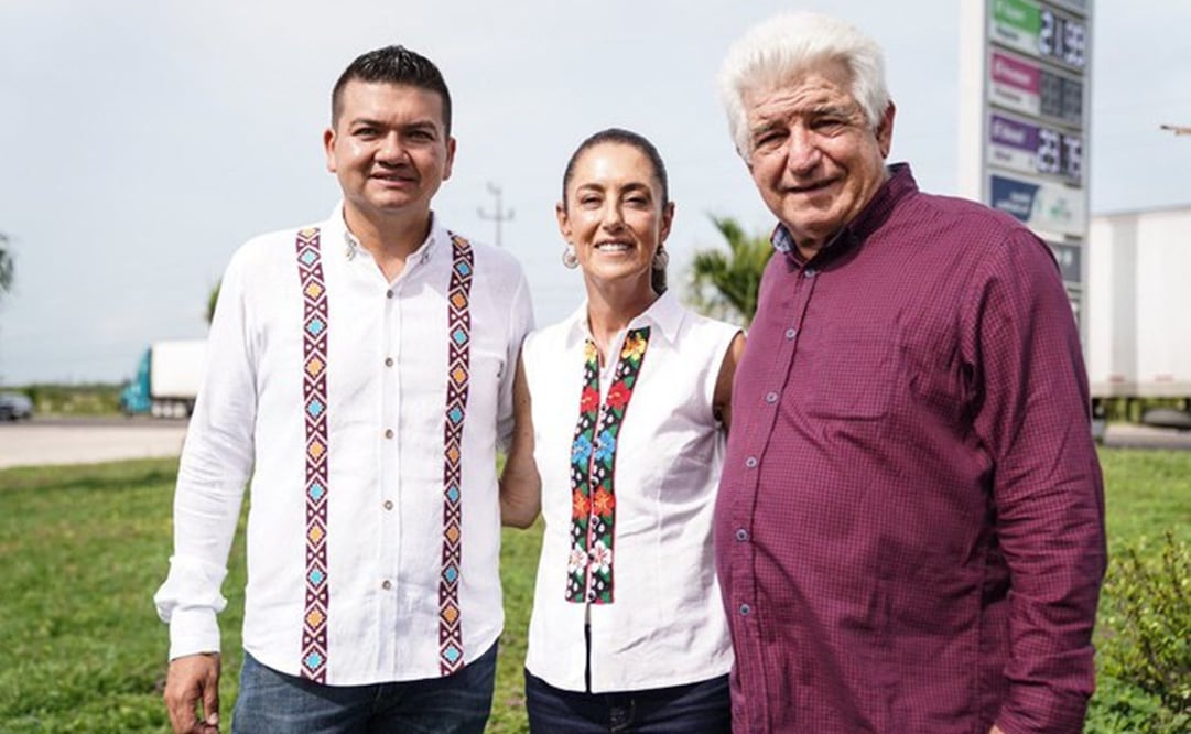 José Ramiro López Obrador respalda a Claudia Sheinbaum a su llegada en Tabasco / Foto: Twitter