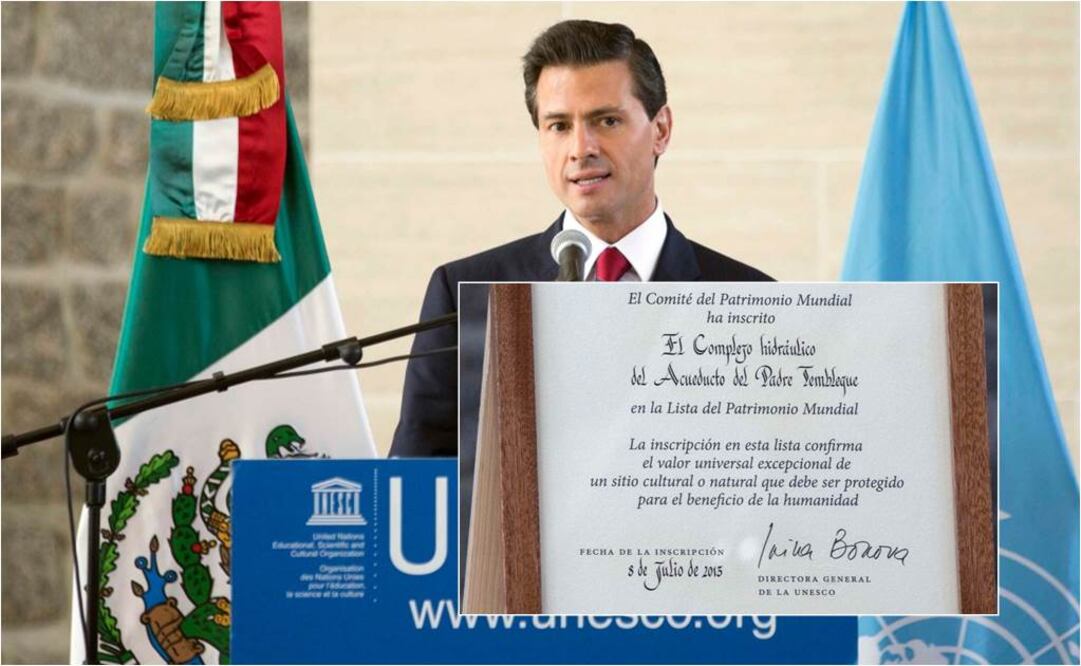Recibe EPN constancia de Unesco para Acueducto