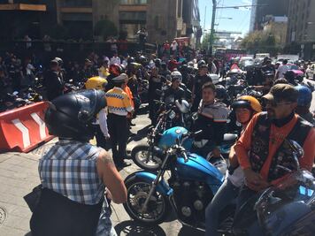 Motociclistas protestan contra nuevo Reglamento