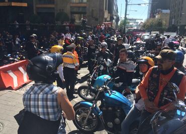 Motociclistas protestan contra nuevo Reglamento