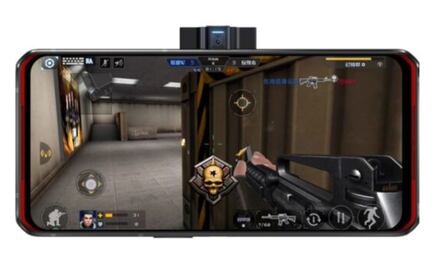 Este teléfono para gaming tiene una camára pop-up en uno de los lados