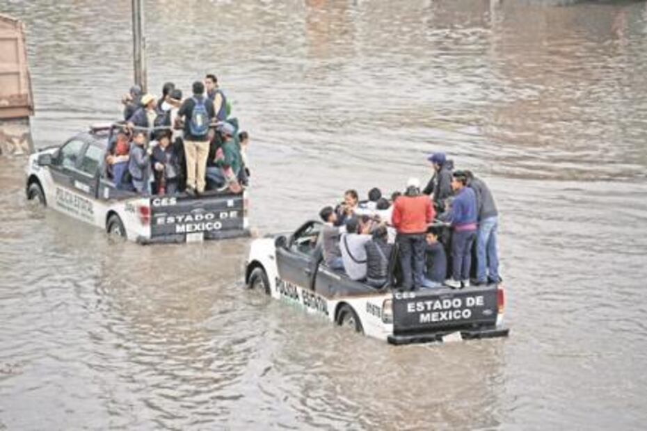 Sufre Edomex por intensas lluvias