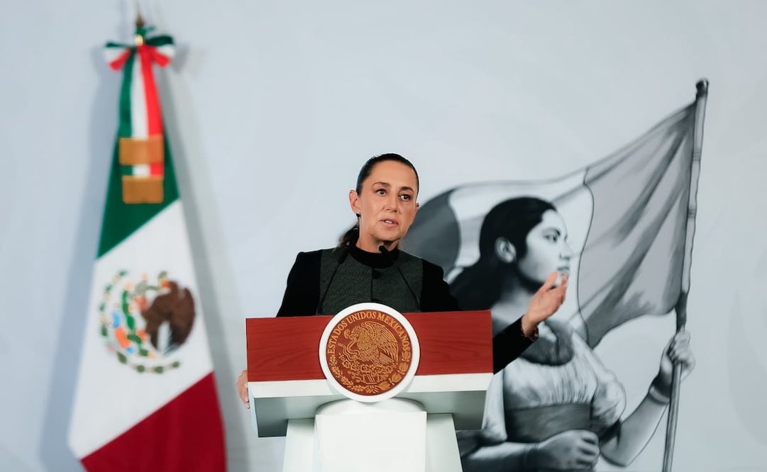 La presidenta Claudia Sheinbaum en la “Mañanera del Pueblo” del 30 de junio de 2026 en Palacio Nacional. Foto: Osmar Alvarado/ EL UNIVERSAL