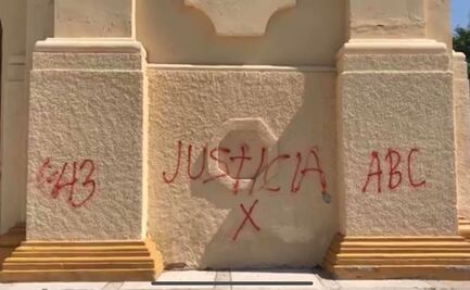 Hacen pintas en Catedral de Hermosillo ante aniversario del incendio de la Guardería ABC