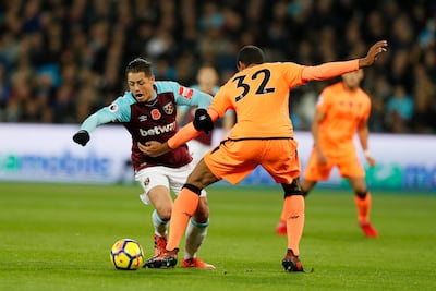 'Chicharito' y West Ham caen ante el Liverpool
