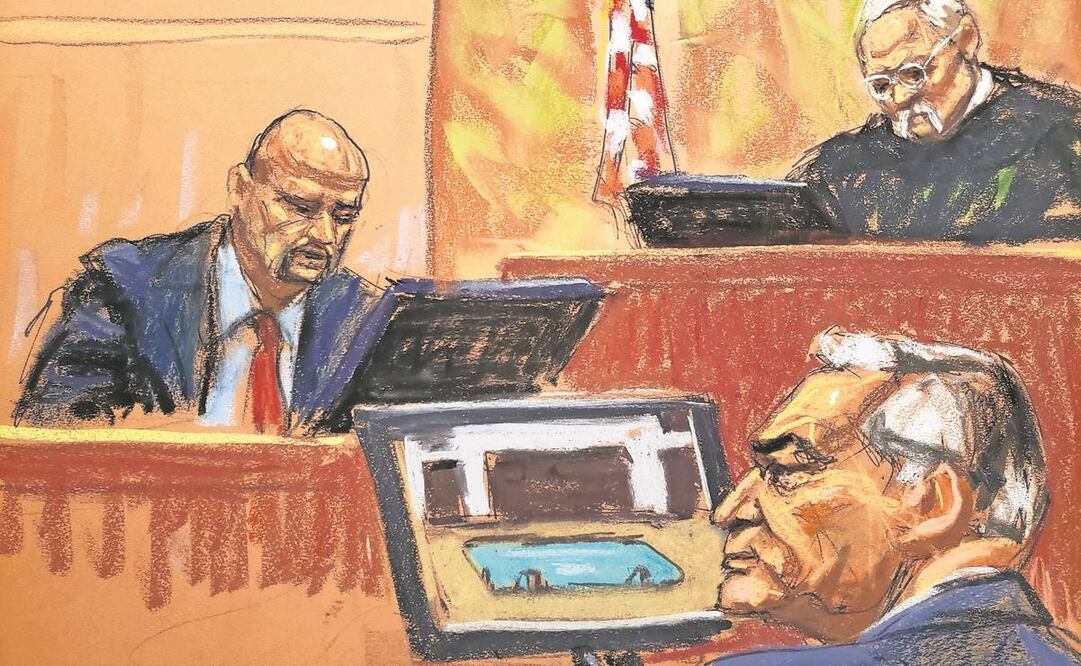 La próxima semana podrían terminar los testimonios de la parte acusadora en el juicio al exsecretario de seguridad Genaro García Luna en Nueva York.. Foto: Jane Rosenberg/EFE