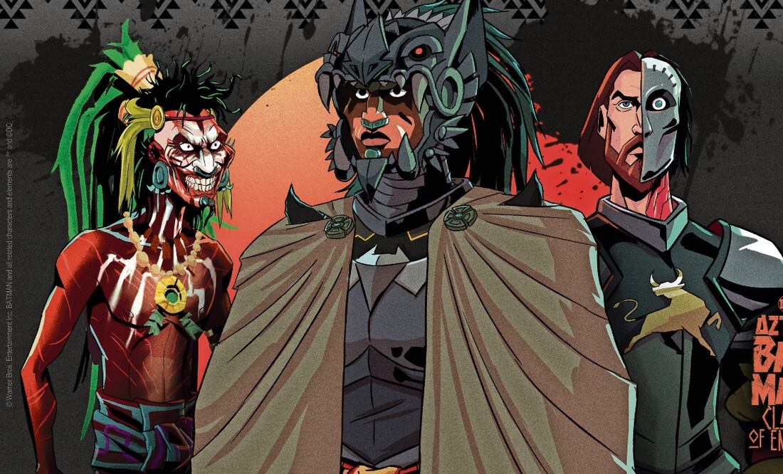 Las versiones azteca de el Joker, Batman y Dos Caras aparecerán en el filme. Foto: HBO Max