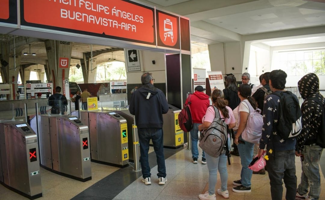 Acceso a Tren Felipe Ángeles al AIFA solo será con tarjeta de Movimex. Foto: Santiago Cadena / EL UNIVERSAL