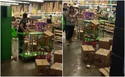 Saquean tienda de autoservicio en Edomex