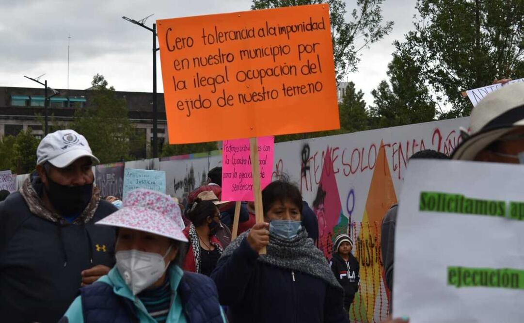 Los manifestantes señalaron que compraron este predio con la finalidad de poder construir un mercado. Foto: Claudia González / EL UNIVERSAL