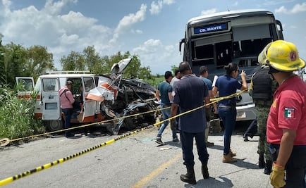 Mueren en choque cuando regresaban de un funeral en Tamaulipas