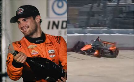 Pato O'Ward choca en la IndyCar por una pinchadura de neumático; el mexicano lideraba la carrera