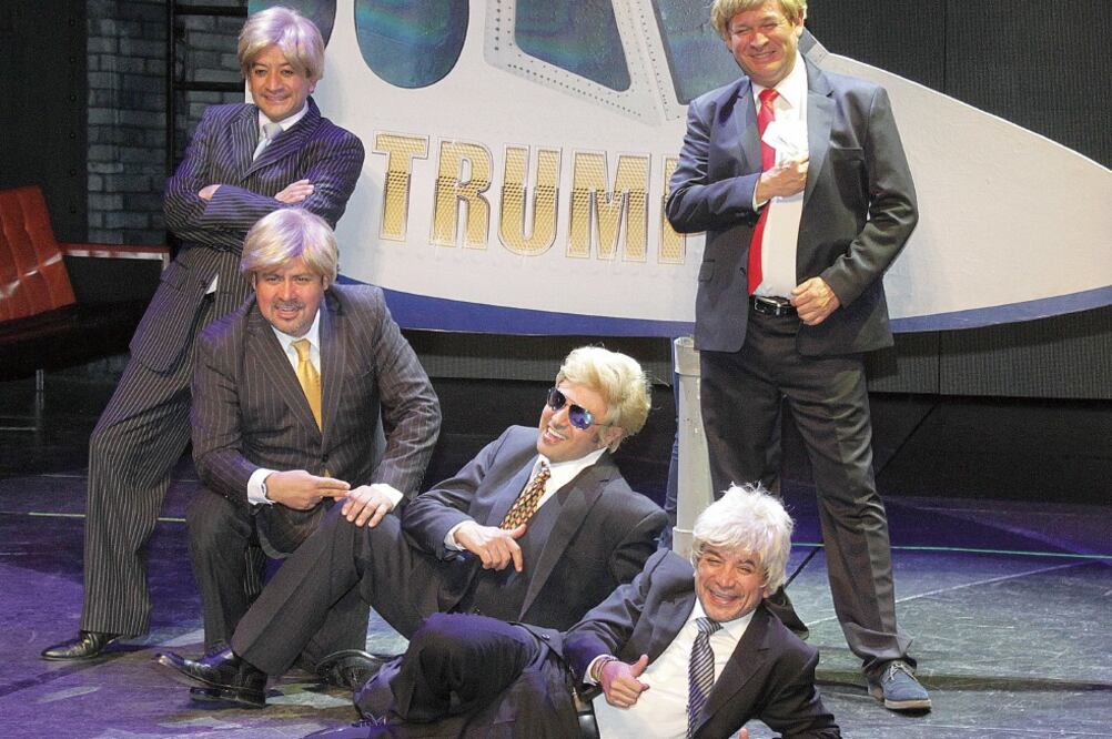 Su nuevo espectáculo, "Los Hijos de Trump", estrena hoy en el Teatro Aldama (CARLOS MEJIA. EL UNIVERSAL)