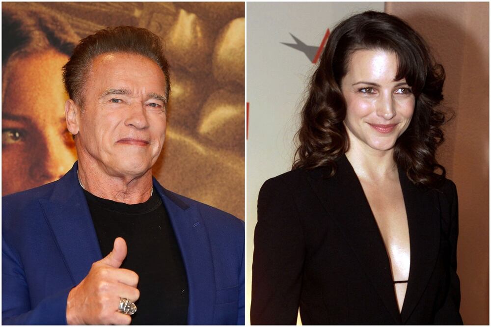 Arnold Schwarzenegger y Kristin Davis agradecieron a los bomberos por su labor. Fotos: EFE y Reuters