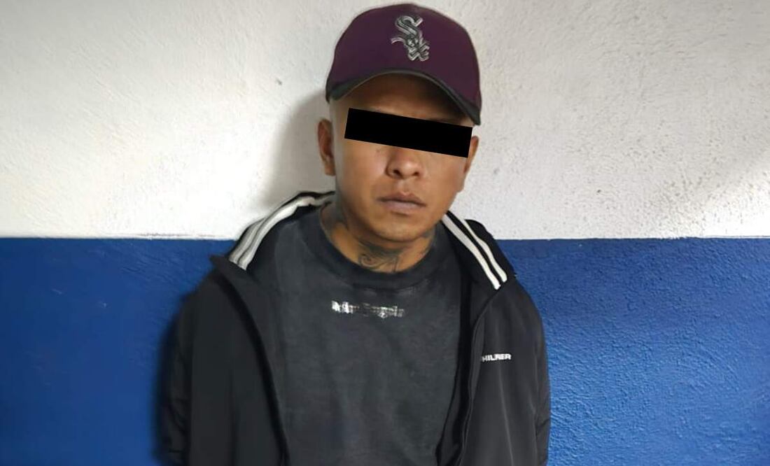 Detienen a presunto integrante del grupo delictivo La Unión Tepito, identificado como “El Cholo”, en la alcaldía Iztacalco (28/05/2025). Foto: Especial