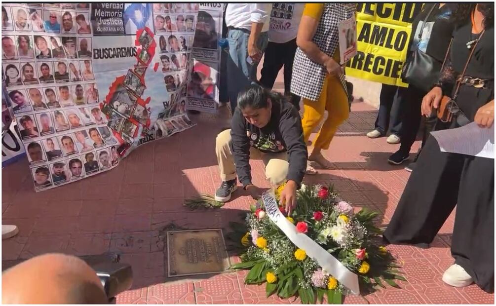 Este 4 de octubre de 2024, familiares de personas desaparecidas en México se manifiestan en Chihuahua. Foto: Especial