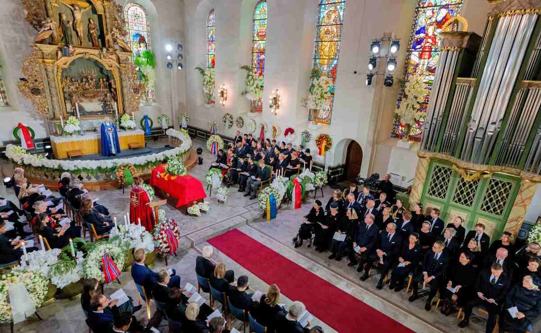 Una vista del funeral del rey Harald V en la catedral de Oslo, el miércoles 9 de septiembre de 2026. Foto: AP