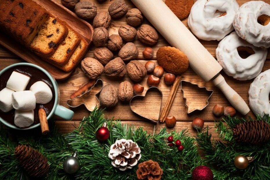 Un postre de Navidad poco saludable. Fuente: Freepik
