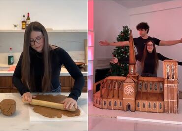 RoRo Bueno sorprende al recrear catedral de Notre Dame en galleta de jengibre; muestra proceso en TikTok