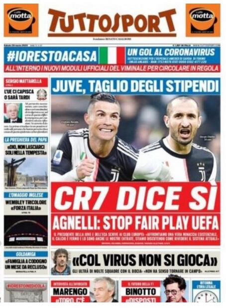 Cristiano Ronaldo se baja el salario por Covid-19