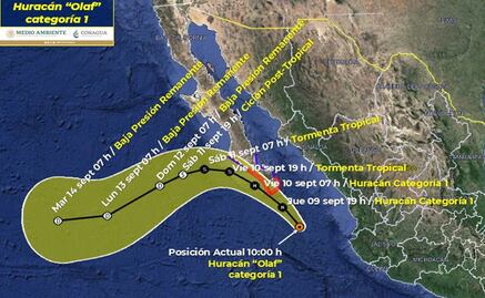 Cierran puertos en Baja California Sur por huracán Olaf