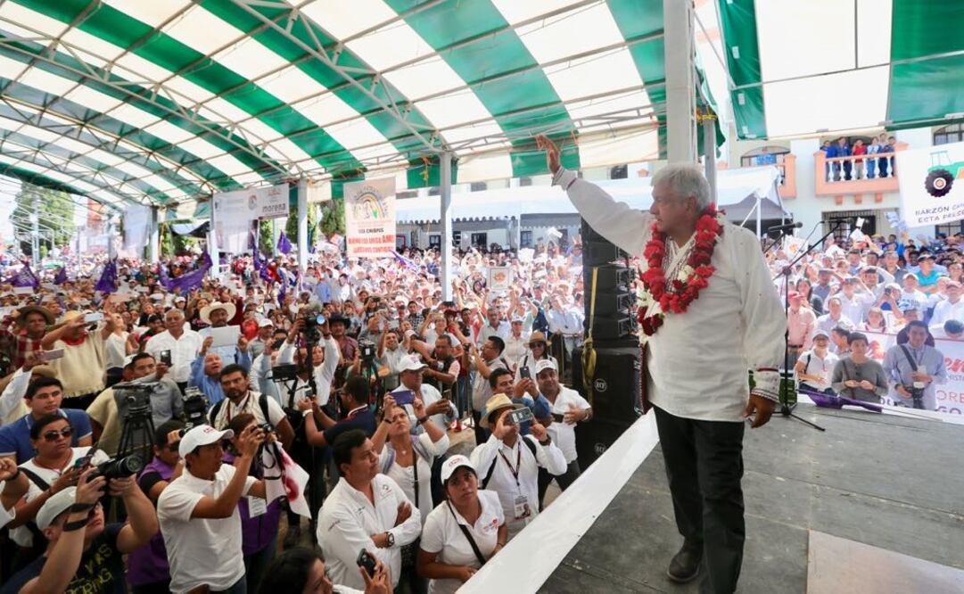 López Obrador sostuvo que el presidente Enrique Peña Nieto también se pronunció porque se va a respetar el voto (Foto: Valente Rosas / EL UNIVERSAL)