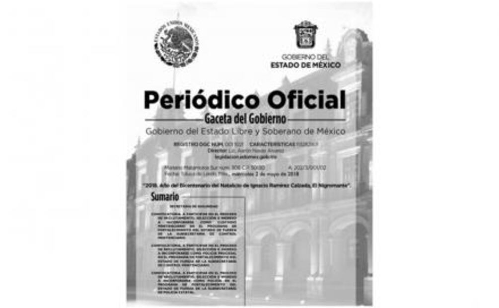 Emiten convocatoria de reclutamiento para la policía del Edomex