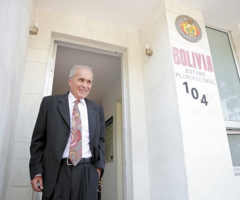 Julio Aliaga Lairana, ministro consejero de la embajada de Bolivia en México. IVÁN STEPHENS. EL UNIVERSAL