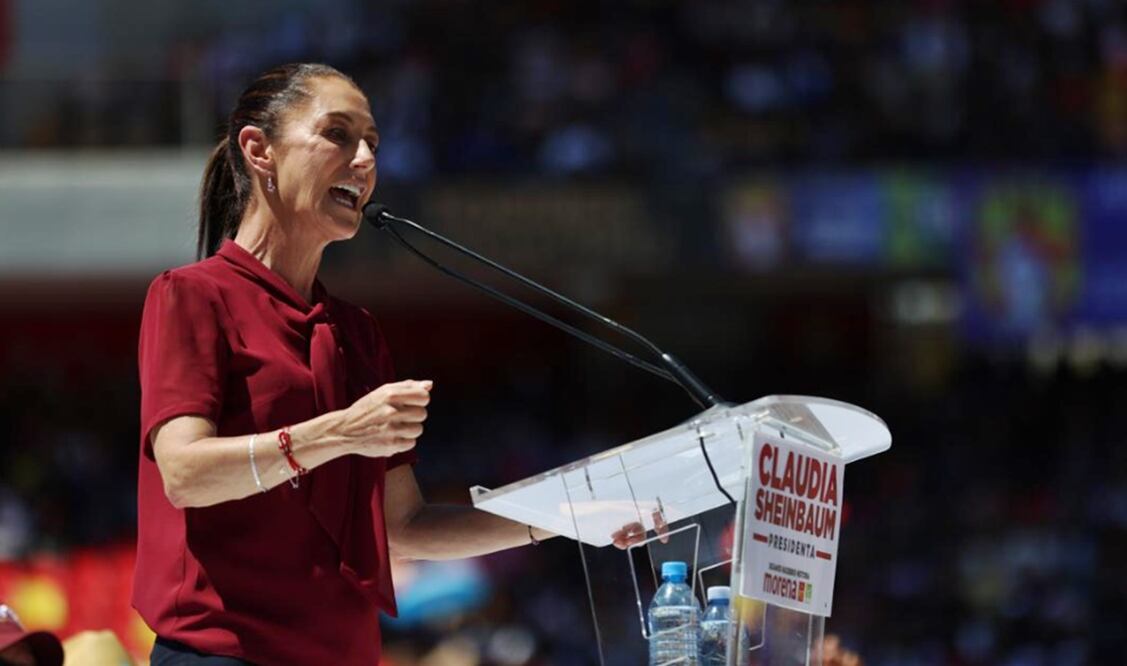 Claudia Sheinbaum, aseguró que su proyecto es distinto al de la oposición, ya que buscan que los jóvenes nunca tengan que acercarse a un grupo delictivo. Foto: Diego Simón Sánchez