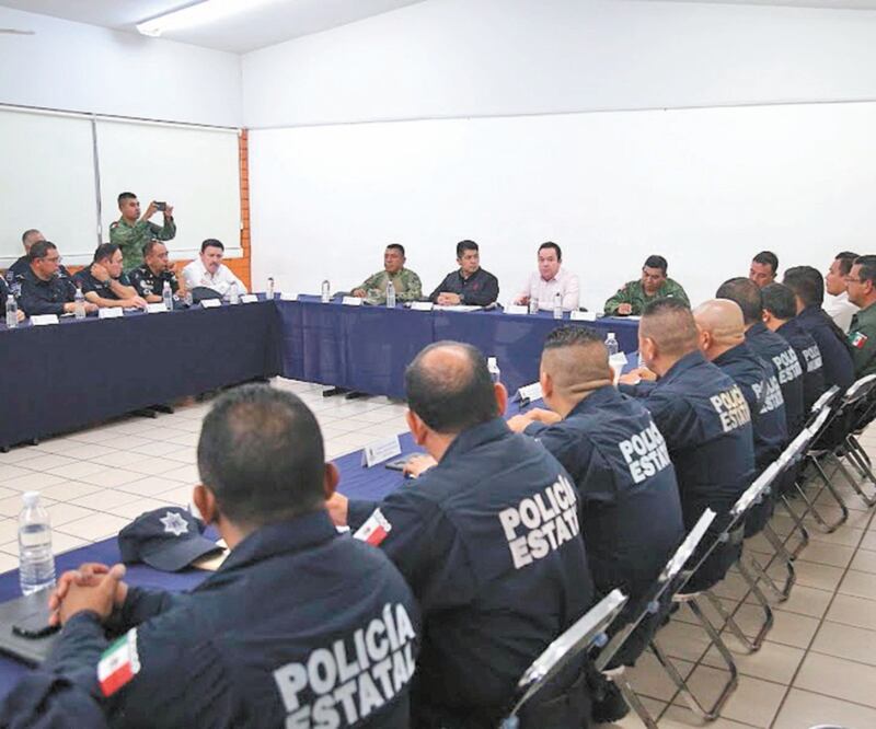 Carlos Alberto Hernández Leyva, subsecretario de Seguridad Pública, Prevención y Reinserción Social, encabezó la reunión de autoridades en la que se anunció el inicio del operativo decembrino. Foto: Especial 