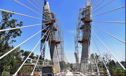 FOTOS: Así van las obras del Puente Atirantado del Tren Interurbano, único en el mundo por su diseño