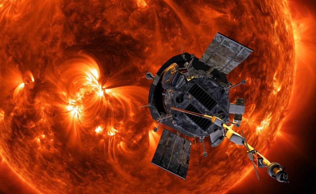 Impresión artística de la sonda solar Parker aproximándose al Sol. Foto: EFE/ Nasa/johns Hopkins Apl/steve Gri