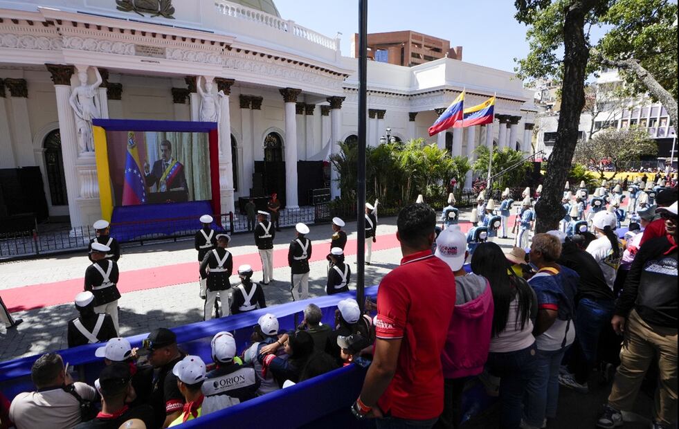 Nicolás Maduro asume su tercer mandato en Venezuela. Foto: AP