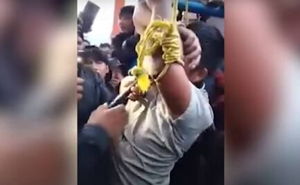 Tzotziles obligan a presunto feminicida a desenterrar cuerpo de víctima