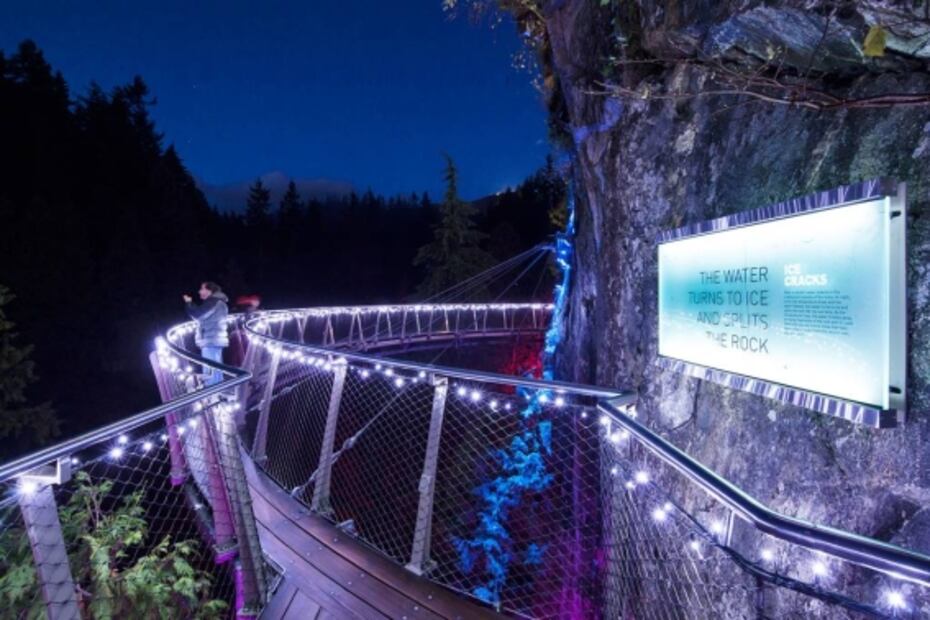 Canyon Lights, el festival de luces de Navidad en el puente colgante Capilano