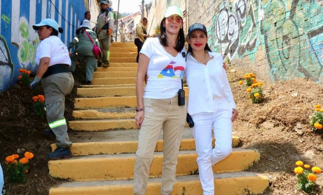 Sandra Cuevas realizó un recorrido por la alcaldía Álvaro Obregón. Foto: Especial