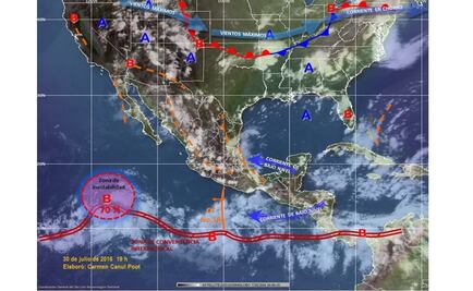 Alerta Conagua por lluvias esta noche en centro y sureste del país