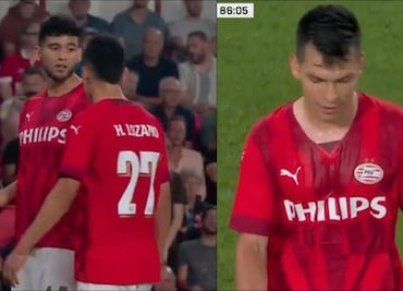 Hirving Lozano y Ricardo Pepi se enfrascan en discusión por querer cobrar un penalti con el PSV