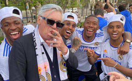 Carlo Ancelotti y su "Indiscreto" festejo por el título del Real Madrid