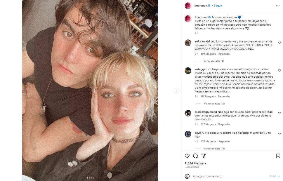 Imelda Garza despide a Julián Figueroa. / Foto: Instagram