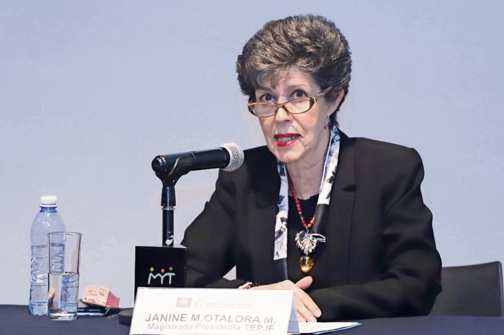 La magistrada presidenta del TEPJF, Janine Otálora, estuvo presente en el Museo Memoria y Tolerancia, donde llamó a los ciudadanos a que voten en libertad el 1 de julio. Foto: BERENICE FREGOSO. EL UNIVERSAL