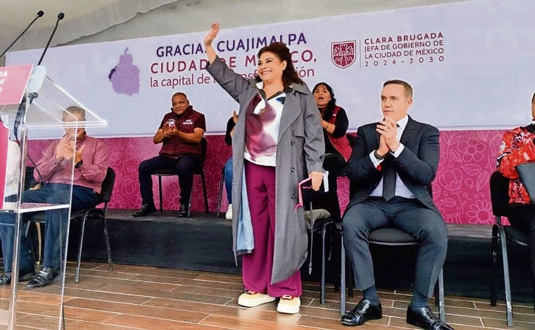 La jefa de Gobierno electa señaló que dará seguimiento a las peticiones de los pobladores de Cuajimalpa. Foto: Especial