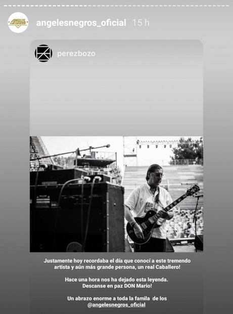 Adiós a Mario Gutiérrez, el guitarrista que colmó de talento a Los Ángeles Negros