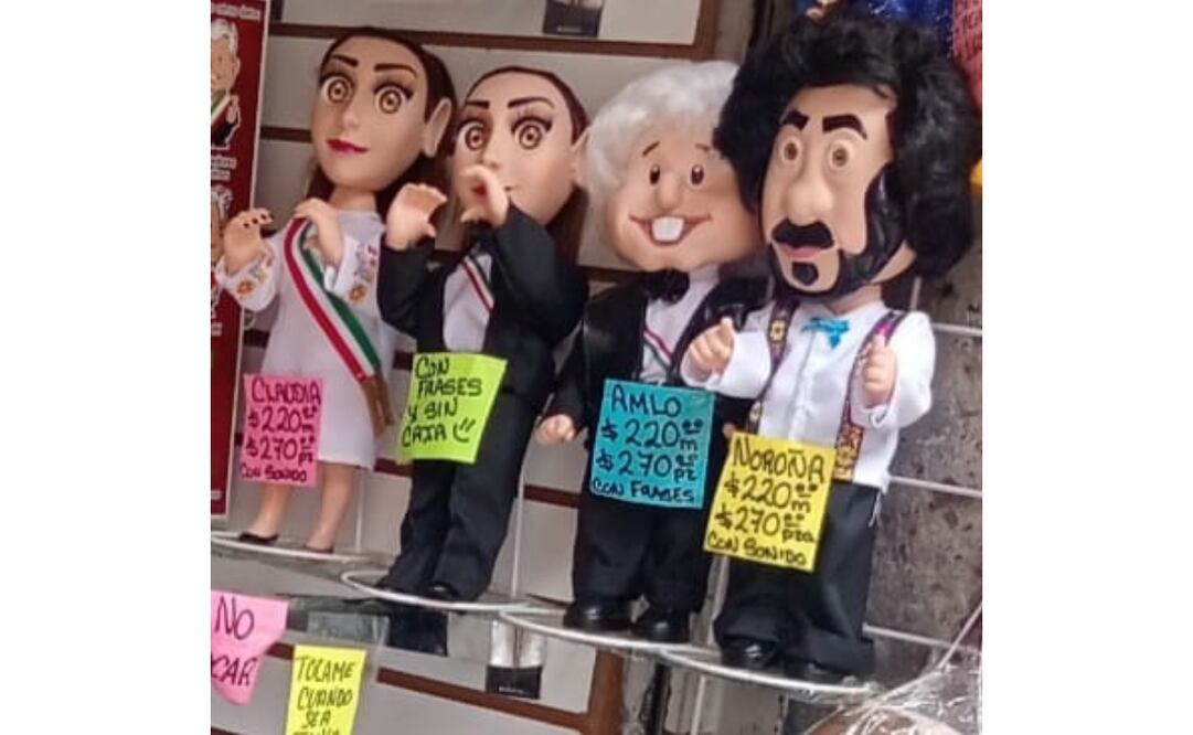 El "Noroñita parlante" dice frases icónicas del senador Gerardo Fernández Noroña. Foto: Especial