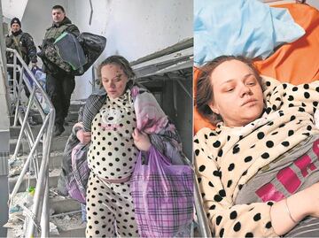 Ucraniana que sobrevivió a ataque en Mariupol da a luz