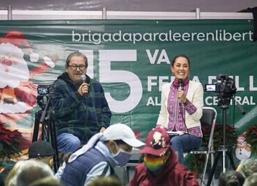 Claudia Sheinbaum asiste a presentación del libro de Taibo II, "un militante de la promoción de la lectura"