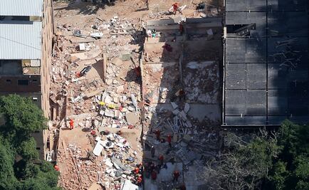 Registran derrumbe de edificios en favela de Río de Janeiro