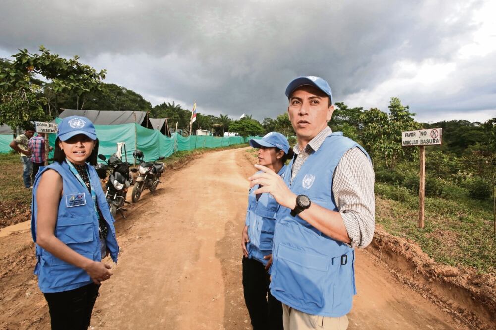 Mexicanos que forman parte de la delegación que trabaja en Florencia, para ayudar a consolidar la aplicación de los acuerdos de paz entre el gobierno y las FARC (Fotos: HÉCTOR FABIO ZAMORA)