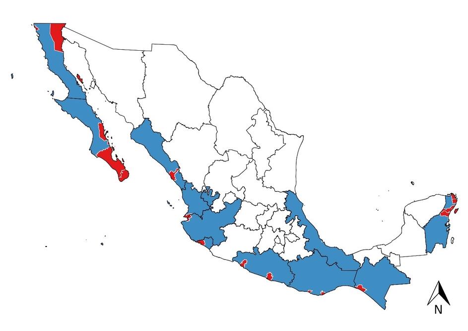 Incidencia delictiva en los principales destinos turísticos de playa en México 